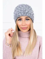 Čiapka K156 sivá + fialová