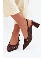 Sandále na podpätku model 226505 Krok vo veľkom štýle