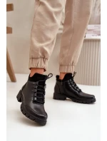 Nízke dámske členkové topánky zateplené z ekokože čierne Erisabelle Nízke dámske členkové topánky zateplené z ekokože čierne Erisabelle