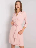 Dámske šaty LK SK 507665.17P Púdrovo ružová - FPrice Dámske šaty LK SK 507665.17P Púdrovo ružová - FPrice