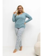 Pohodlné pyžamo pre plnoštíhly model 221183 Forever Pink Pohodlné pyžamo pre plnoštíhly model 221183 Forever Pink