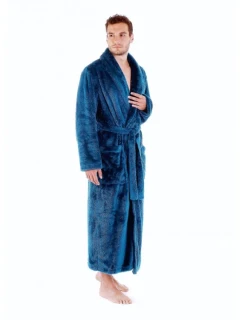 Pánsky župan JACK extra so šálovým golierom 2120 6430 Petrol - Vestis