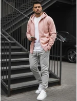 Ružová pánska mikina FashionStreet BX4834