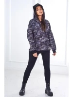 3dielna súprava Vresoviská blúzka, top a legíny čierna + grafit