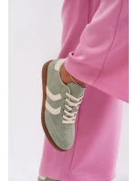 Dámské tenisky z eko semiše zelené Jesavella