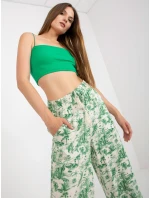 Nohavice D73771M62237A svetlo béžové