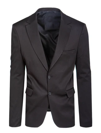 Pánske jednoradové sako čierne FashionStreet MX0629