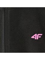 Dievčenský fleece 4F F346 dark black 4FJWAW25TFLEF346 20S