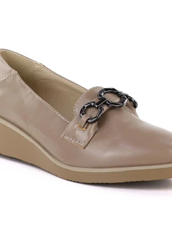 Dámske čižmy na podpätku s béžovým ornamentom M.Daszynski MR2265