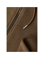 Dámska mikina CASALL Easy Oversized Zip Hoodie, hnedá farba Dámska mikina CASALL Easy Oversized Zip Hoodie, hnedá farba