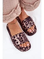 Klapki Damskie Na Platformie Panterka Dovasse