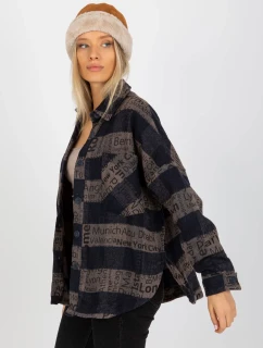 Košeľa DN KS 3990.95P tmavo modrá