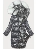 Dámska obojstranná metalická zimná bunda P21-7901 - Minority