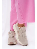 Buty Sportowe Sneakersy Damskie Big Star RR274A145 HI-POLY SYSTEM Beżowe