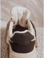 Dámske tenisky s kožušinou na platforme hnedé FashionStreet ZY1082