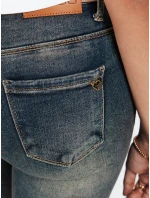 Dámske skinny džínsy námornícka modrá FashionStreet UY2825 Dámske skinny džínsy námornícka modrá FashionStreet UY2825