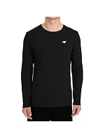 Pánske tričko 4F Longsleeve M611 deep black 4FWMM00TLONM611 20S pánske Pánske tričko 4F Longsleeve M611 deep black 4FWMM00TLONM611 20S pánske