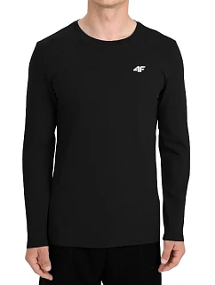 Pánske tričko 4F Longsleeve M611 deep black 4FWMM00TLONM611 20S pánske