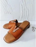 Dámske žabky SOLVINA camel FashionStreet ZY0957