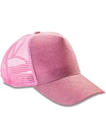 Result Headwear RC 090X 5-panelová trblietavá čiapka „New York“ 28.090X ružová