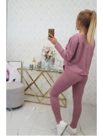 Súprava s oversize blúzou tmavo ružová Súprava s oversize blúzou tmavo ružová