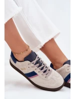 Zamszowe Niskie Sneakersy Damskie Big Star SS274679 HI-POLY SYSTEM Szare