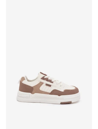 Sneakersy Na Platformie Big Star OO274A151 Ciemnobeżowe