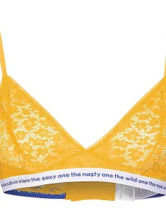 Dámska nepodšitá trojuholníková podprsenka QF5196E-YHC - Calvin Klein