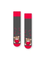 Vzorované pánske ponožky Steven art.136 Srdiečka