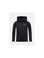 Detská mikina PEAK PERFORMANCE Jr Rider Essentials Zip Hood, čierna Detská mikina PEAK PERFORMANCE Jr Rider Essentials Zip Hood, čierna