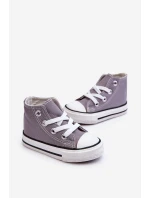 Dziecięce Wysokie Trampki Szare Filemon