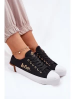 Trampki Materiałowe Damskie Lee Cooper LCW-25-31-3427L Czarne