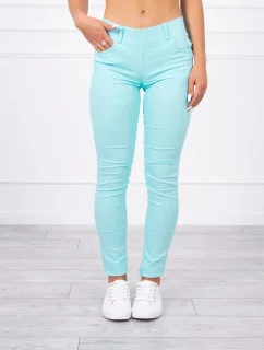 Dámske džínsové nohavice 2639 Tyrkysová - Kesi