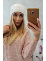 Fleecová čiapka Carolina K243 biela