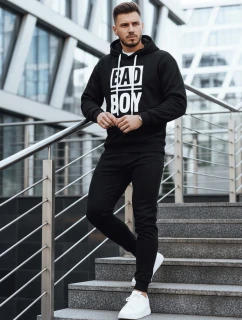 Pánska mikina s kapucňou čierna FashionStreet BX5925