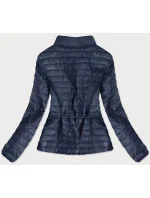 Tmavomodrá prešívaná dámska bunda (6651-99)
