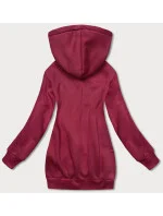 Dámska klokanie mikina vo vínovej bordovej farbe (YS10003-21)