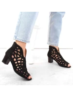 Semišové čižmy M.Daszynski W SAN32A black