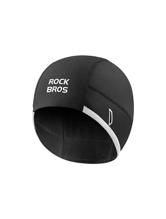 Rockbros M016 zimná vetruodolná cyklistická čiapka veľkosti 54-61 cm - čierna