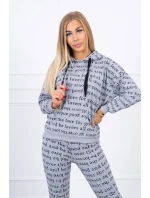 Šedá sada s potlačou Šedá sada s potlačou