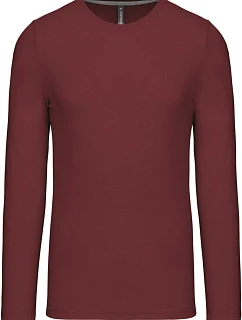 Kariban K 359 Pánske tričko s dlhým rukávom 20.K359 wine