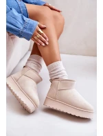 Śniegowce Damskie Na Platformie Ocieplane Futerkiem Jasnobeżowe Xamella Śniegowce Damskie Na Platformie Ocieplane Futerkiem Jasnobeżowe Xamella