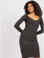 Šaty RV SK 7436.53 tmavá khaki