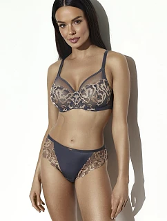 Nohavičky Ava 2277/B, brazílske nohavičky Eclipse Graphite, veľkosti S–3XL