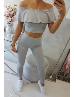 Sada s volánikom šedá