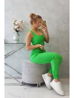 Súprava top+nohavice zelená neónová Súprava top+nohavice zelená neónová