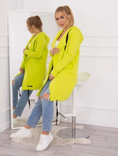 Zateplená bunda s kapucňou pistáciová
