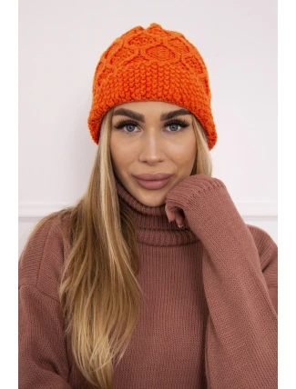 Roma Bis fleecová čiapka K235 oranžová