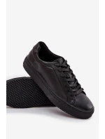 Skórzane Trampki Sneakersy Męskie Big Star SS174121 Czarne