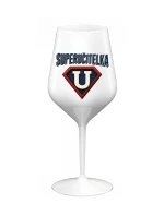 SUPERUČITELKA (ZNAK) - bílá nerozbitná sklenice na víno 470 ml SUPERUČITELKA (ZNAK) - bílá nerozbitná sklenice na víno 470 ml